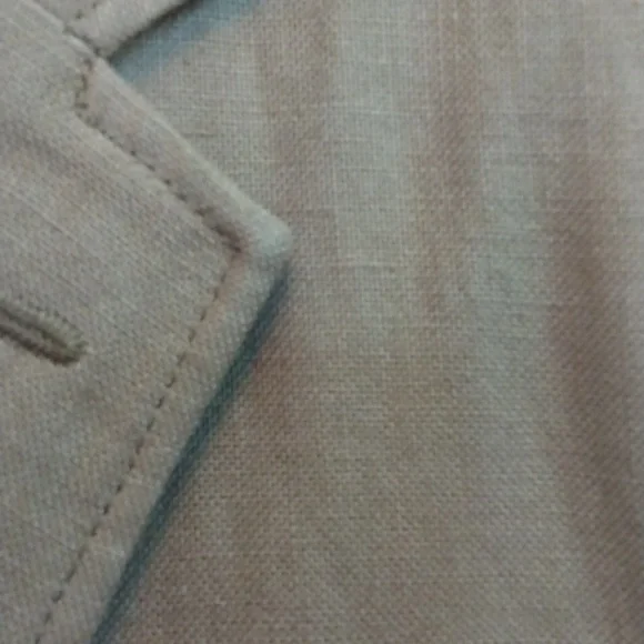 J Crew Tan Unlined Irish Linen 3 Button Sport Jacket44R